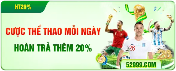 Cược thể thao QQ88 hoàn trả 20%